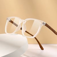 Image 2 of His Signature, Naming C Collection 1. Christian Lens (CLEAR, Wooden) for men by Y. Cashay