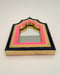 Image of Modernist Mirror Indigo Blue/Pastel Yellow/Pink