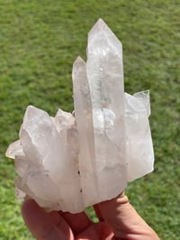 Image 5 of Quartz Crystal Points Cluster With Rainbows #1493