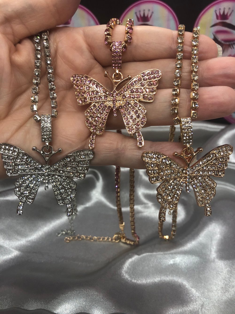 Bling Butterfly Necklace 