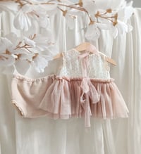 Image 3 of Sitter girls set April | size 9-12 months | old rose | cream | cake smash