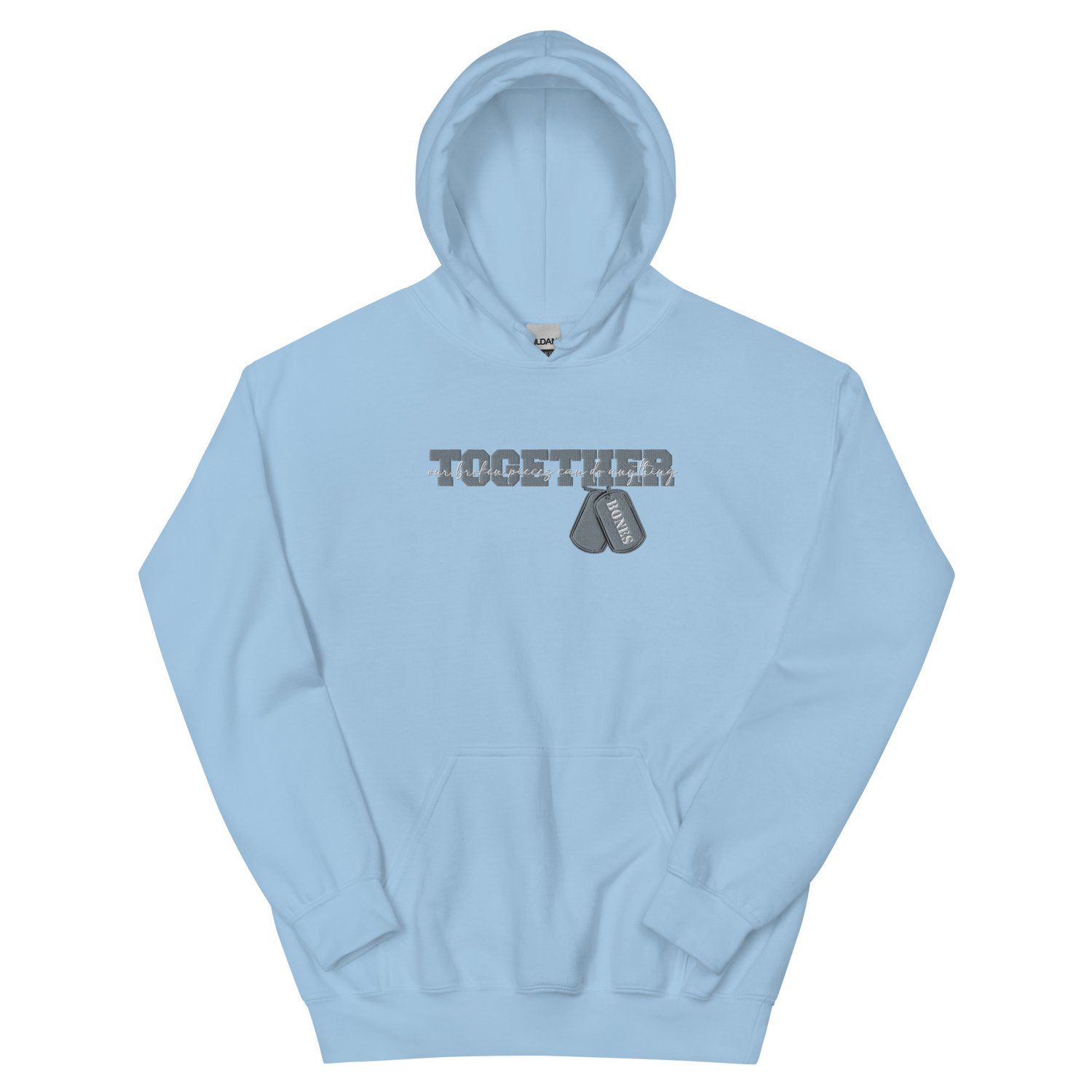 Image of Officially licensed leave me behind together embroidery Unisex Hoodie
