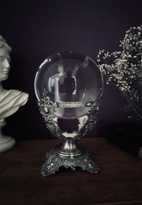 Image 5 of Superbe boule de 15 cm de diam. et socle en argent bas titre, poinçonné, du XIXème siecle