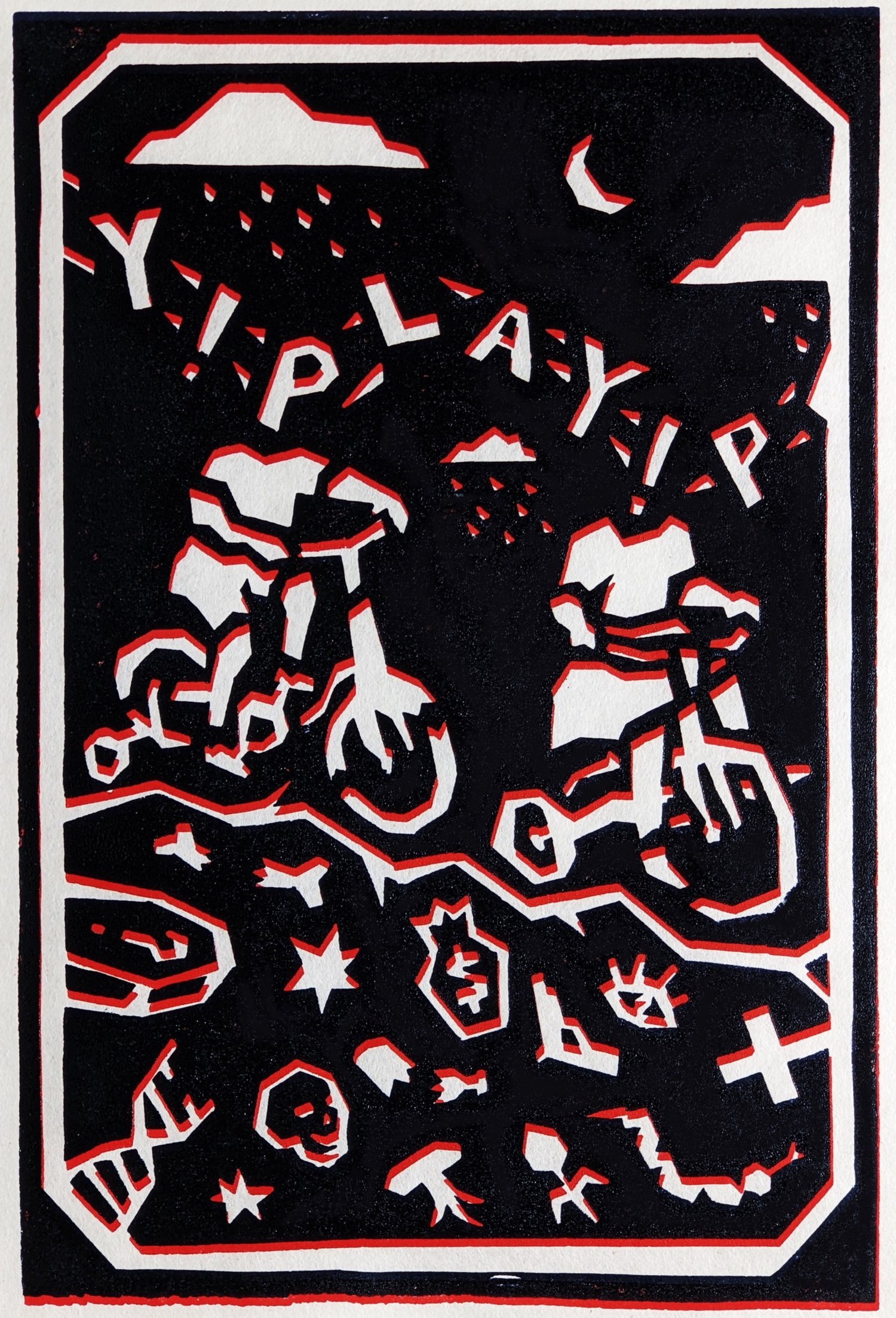 Untitled #7 linocut