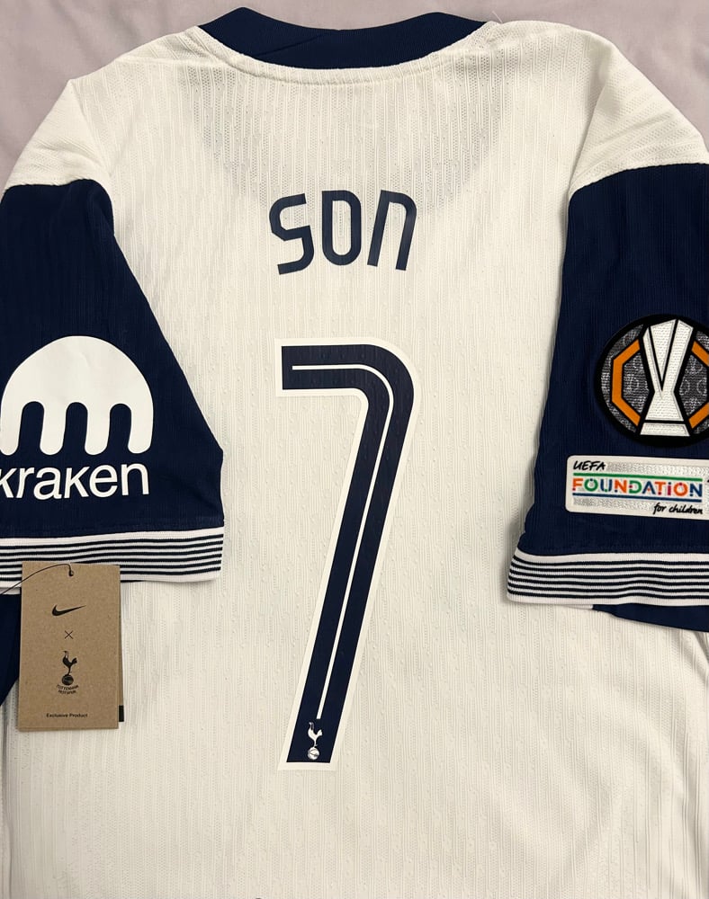 Image of Tottenham Hotspur “SON 7” Vaporknit 2024/25 Home Europa Final Shirt - (M)