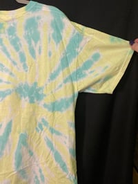 Image 6 of LARGE  Shrimply Irresistible Blacklight Reactive Tie Dye Shirt 2