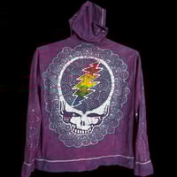 Image 2 of large Ladies Lightweight Hoodie purple