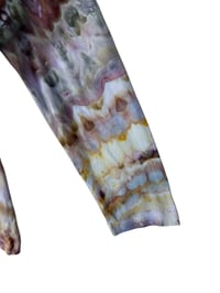 Image 6 of 2XL Ladies Long-Sleeve Stretch Tee in Earthy Agate Ice Dye