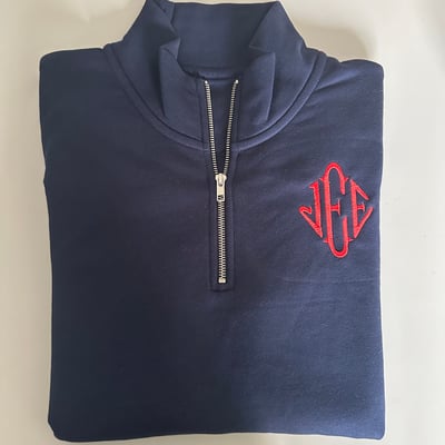 JEFFREY EPSTEIN 1/4 ZIP JACKET Bando Embroidery(09)