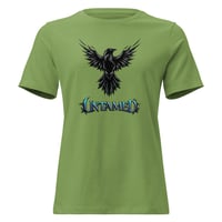 Image 5 of Women's Relaxed T-Shirt, Untamed Raven Gothic Tee
