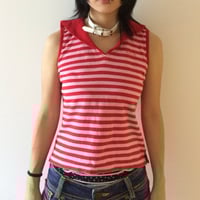 Image 2 of MILK striped sailor tank