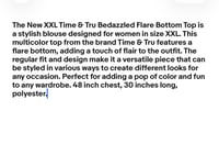 Image 5 of New XXL Bedazzeled Flare Sleeve Top #683*8