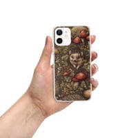 Image 8 of Boho Nature Cottagecore Inspired Hedgehogs Among Mushrooms Clear Case for iPhone®