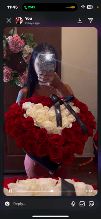 Image 1 of Forever Yours Love Box 50 roses 