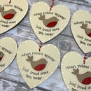 Image 3 of Robin heart decoration
