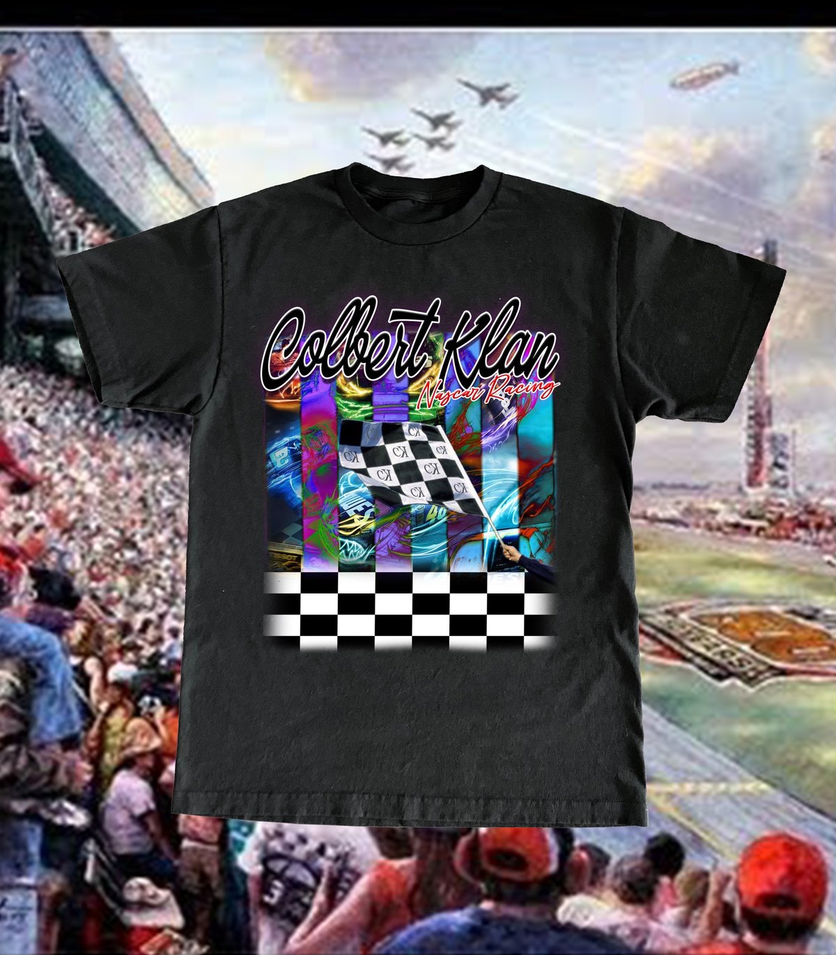Image of Vintage Street Car Flag Tee
