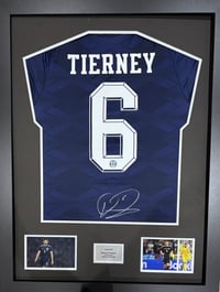 Signed Framed Kieran Tierney Scotland Shirt
