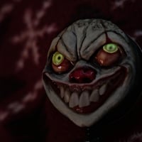 Image 7 of Handmade Pennywise Badge Reel Keychain OOAK