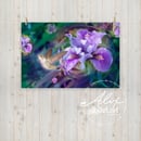 Image 5 of Wild Orchid Hummingbird Poster
