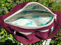 Image 3 of Burgundy bunny fanny pack