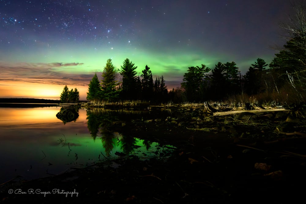 Northern Lights in Northern Minnesota