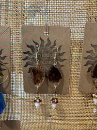 Image 3 of earthy butterfly earrings