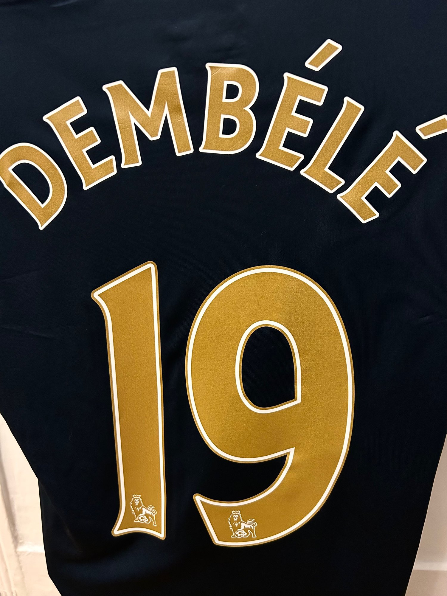 Image of Tottenham Hotspur “DEMBÉLÉ 19” 2016/17 Away Shirt + PL patches (M)