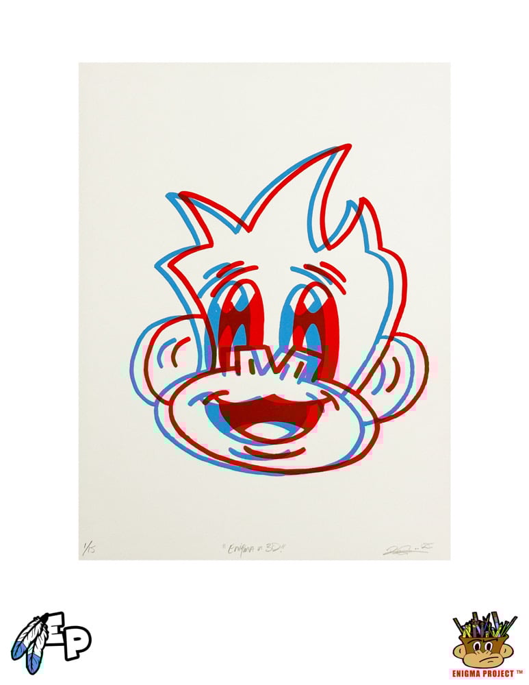Image of ENIGMA in 3D : Screen Print.