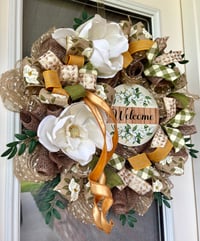 Image 3 of Magnolia welcome wreath 