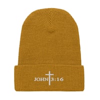 Image 12 of John 3:16 Waffle Beanie