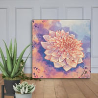 Heart in Bloom (Peony Print on Canvas)