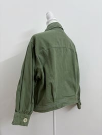 Image 3 of Zara green denim jacket // L