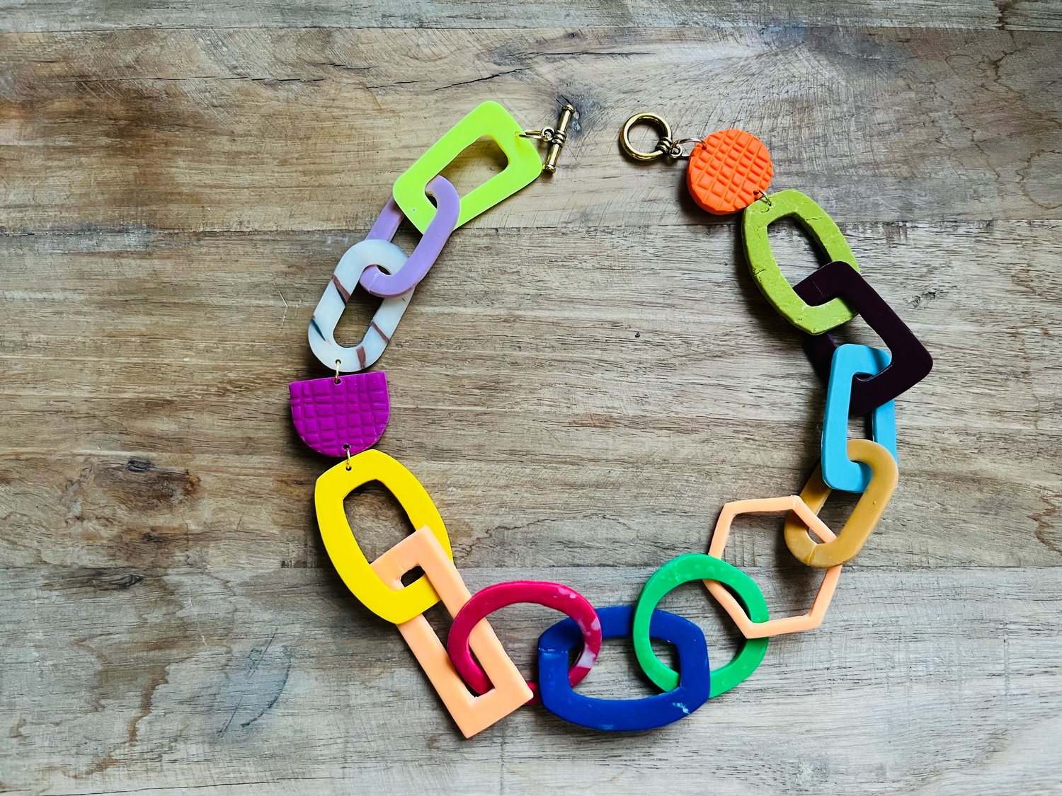 Image of Links Necklace in Solids #1