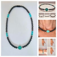 Image 1 of The Turquoise Magnetic Necklace Collection