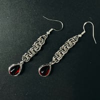 Image 1 of Bloodline Chainmail Drop Earrings