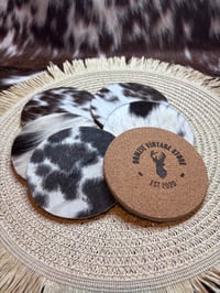 Image 4 of Cowhide Coasters 