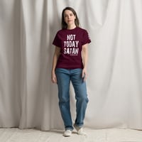 Image 2 of Not Today Satan Women's Tee - White