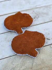 Image 3 of Quill Snowman earrings