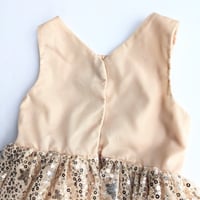 Image 4 of H&M Girls Sequined Sleeveless Light Apricot Tulle Dress