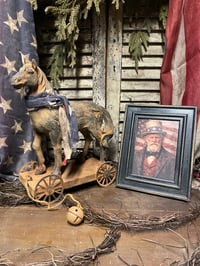Image 4 of #2 ...Americana Horse Pull Toy ~ Olde Sentinel Print ~ 