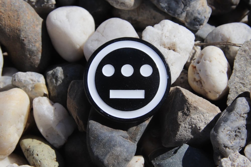 Image of Hiieroglyphics Hiero Enamel Pin - Black / White