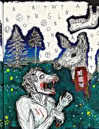 Image 3 of 18x48in. Painting Set “Lycanthropy”