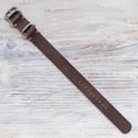 20mm Horween Derby Single Pass Strap - Nut Brown