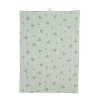 Image 2 of Torchon fleuri vert