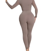 Image 2 of Womenswear 2 Piece Long Sleeve Body Suit - Comfortable Fit for Everyday Wear - Bodysuit