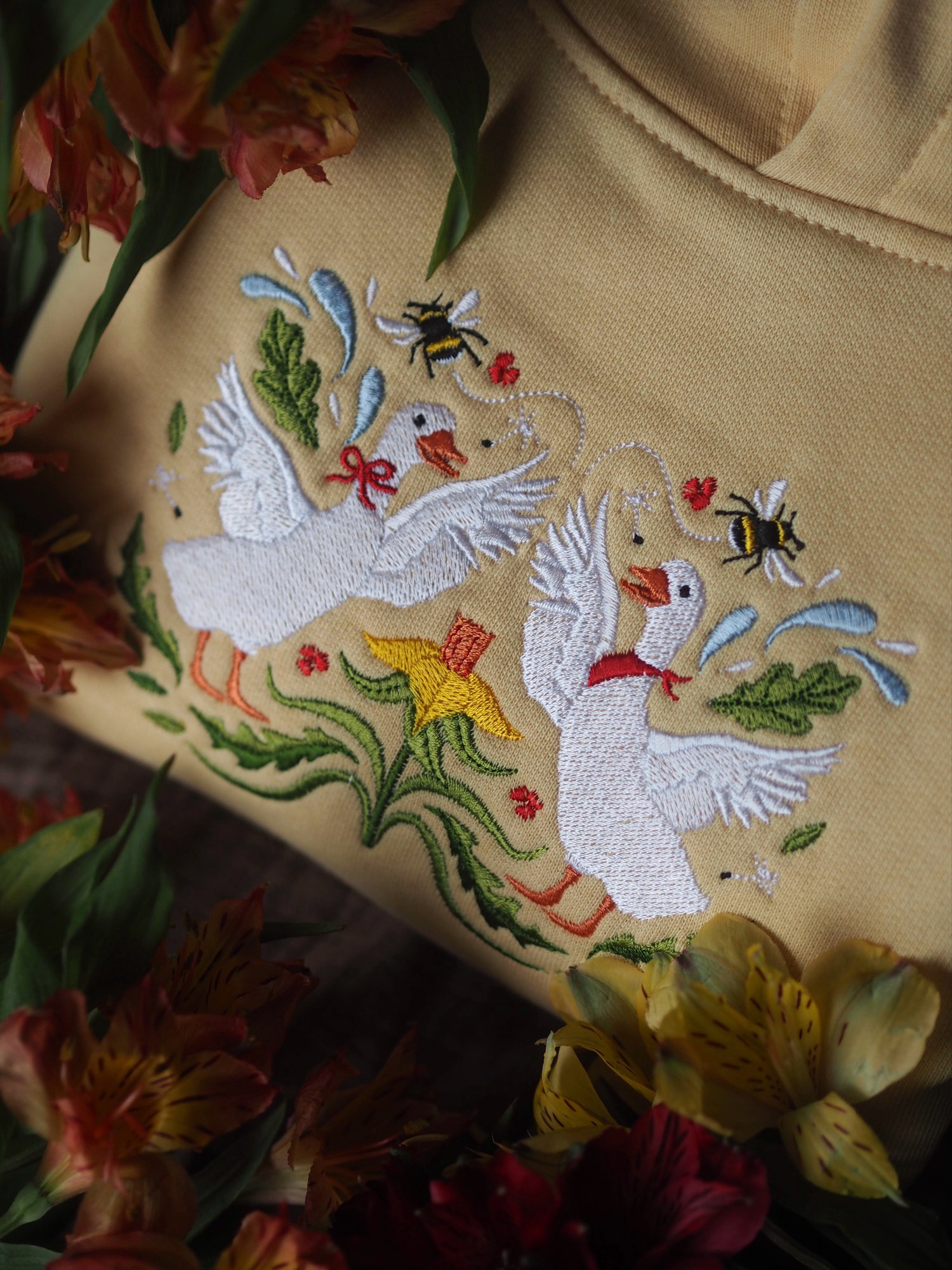 Image of  Symmetry in Spring - Viva Yellow Hoody