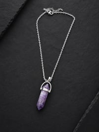 Image 2 of Amethyst Point Pendant Necklace
