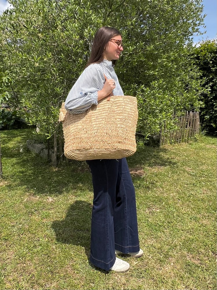 Image of Grand Sac en Raphia TISIA