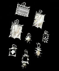 Image 1 of pearly and mirror pendants