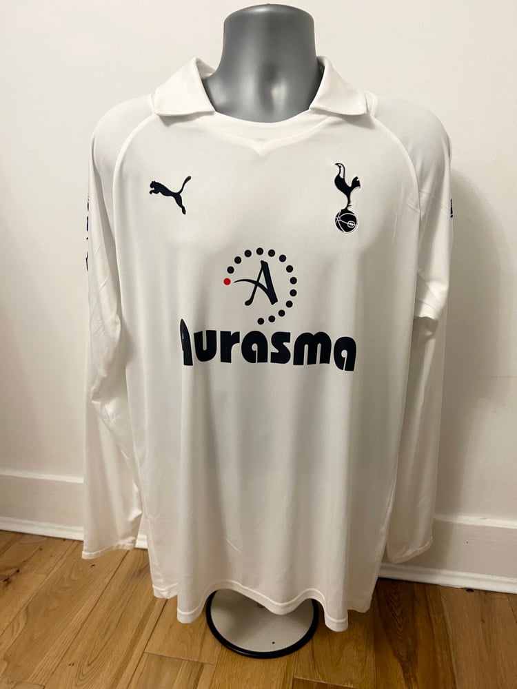 Image of Tottenham Hotspur “MODRIĆ 14” 2011/12 Long Sleeve Home Shirt + PL patches (L)